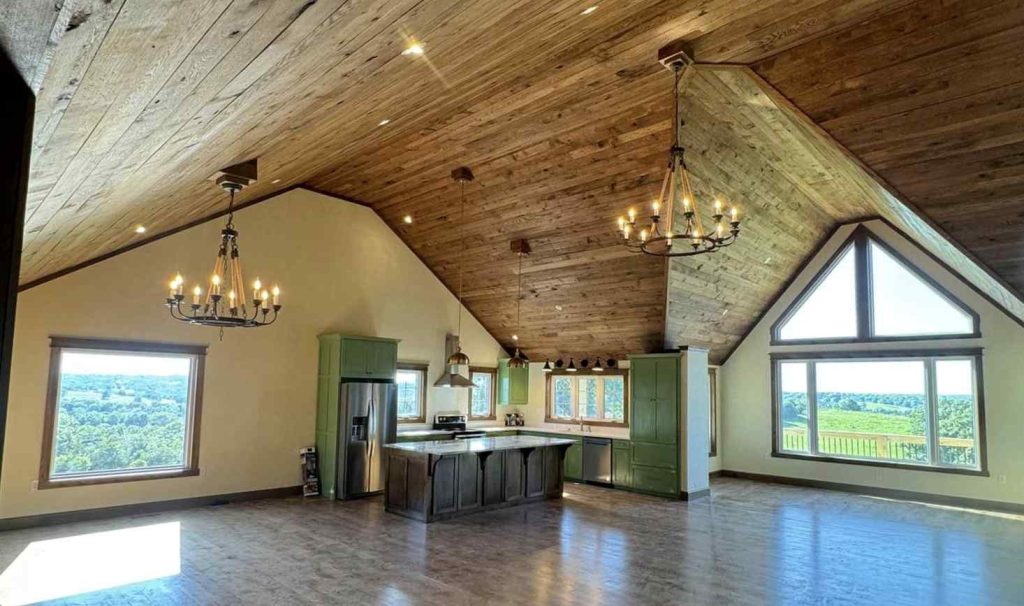 A beautifl new room in the loft of a custom home by General Contractor Brian Wililiams